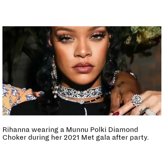 POLKI DIAMOND BYPASS RING - Picture 9 of 11